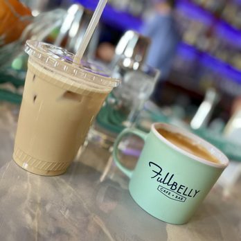 Full Belly - Cafe Latte and Dulce iced coffee - Breakfast & Brunch Near Me - San Antonio, Texas Full Belly - Cafe Latte and Dulce iced coffee - Breakfast & Brunch Near Me - San Antonio, Texas