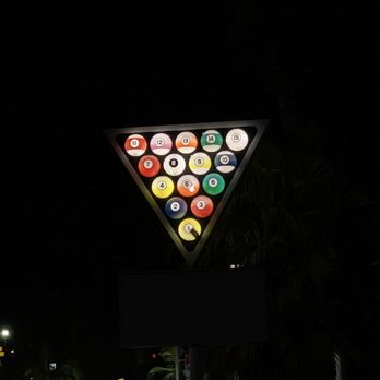International Billiards - a billiards triangle sign - Pool Halls Near Me - Westminster, California