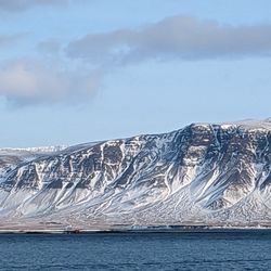 Shelby's Travel Guide - Mountain view from the harbor, Iceland