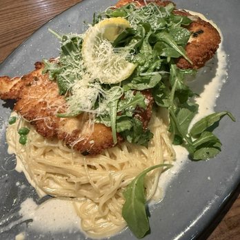 Burtons Grill & Bar - Chicken Milanese Alfredo - New American Near Me - Mansfield, Massachusetts Burtons Grill & Bar - Chicken Milanese Alfredo - New American Near Me - Mansfield, Massachusetts