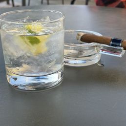 Vodka Soda w/ Lime and a Cigar Vodka Soda w/ Lime and a Cigar