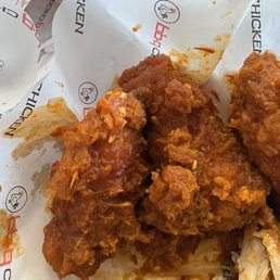 Soggy not hot mala wings