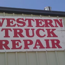 Western Truck Repair - You can see the sign off cedar street, hwy 287 bypass.