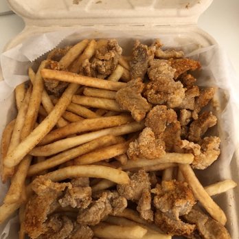 Bobaholics - Sampler with popcorn chicken, regular fries, and Cajun fries - Bubble Tea Near Me - San Jose, California