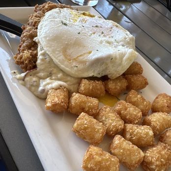 Over Easy - Chandler - Chicken fried steak with tots - Breakfast & Brunch Near Me - Chandler, Arizona Over Easy - Chandler - Chicken fried steak with tots - Breakfast & Brunch Near Me - Chandler, Arizona