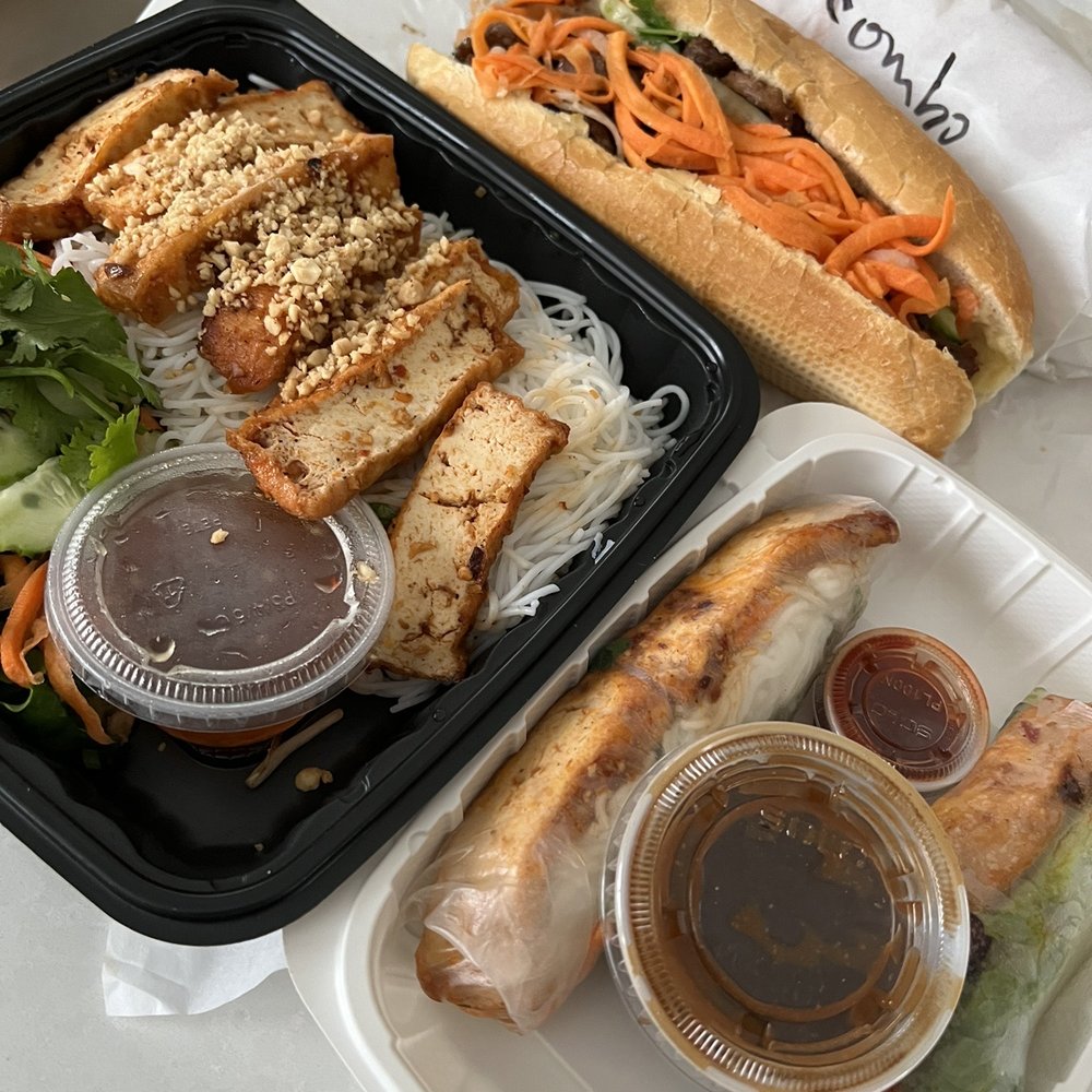 Vietlicious - Vermicelli Salad with Lemongrass Tofu, Grilled Pork Banh Mi, Tofu Spring Rolls - Vietnamese Near Me - Seattle, Washington