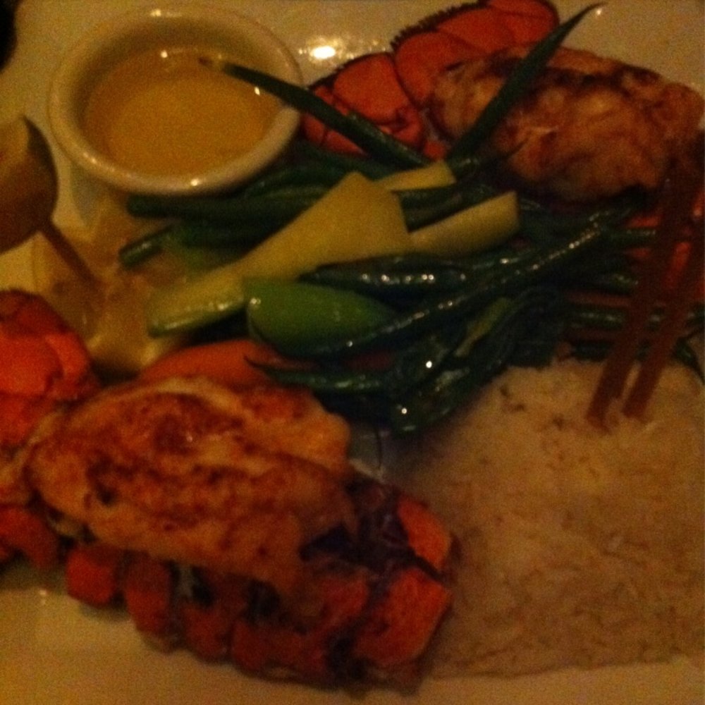 Thistle Lodge Beachfront Restaurant - Twin lobster tails ($52) - New American Near Me - Sanibel, Florida Thistle Lodge Beachfront Restaurant - Twin lobster tails ($52) - New American Near Me - Sanibel, Florida