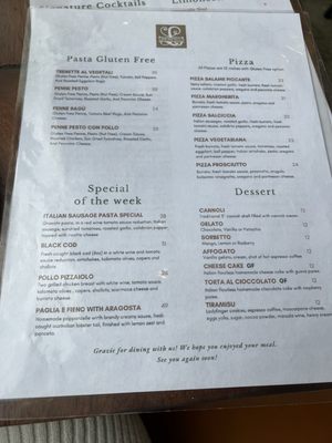 Menu photo 8 Limoncello Belltown Seattle, WA