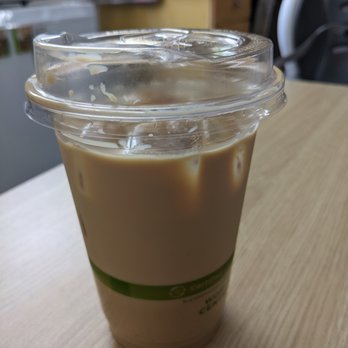 Highwire Coffee Roasters - Iced Latte (took a few sips before taking this photo). Delicious! - Coffee Roasteries Near Me - Alameda, California Highwire Coffee Roasters - Iced Latte (took a few sips before taking this photo). Delicious! - Coffee Roasteries Near Me - Alameda, California