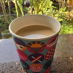 Kona Island Coffee Bar - To go cup - Mary Blair art