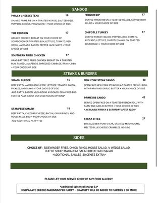 Menu photo 1 Orchard Bar & Grill Chowchilla, CA