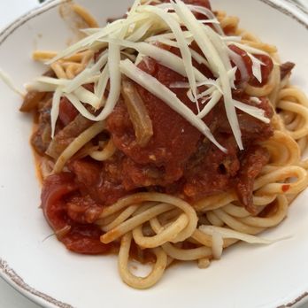 Via Rosa 11 - Bucatini amatriciana - Italian Near Me - Bainbridge Island, Washington Via Rosa 11 - Bucatini amatriciana - Italian Near Me - Bainbridge Island, Washington