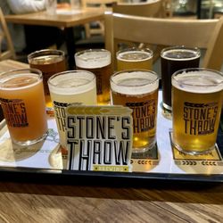 Stone's Throw Brewing - Taster flight