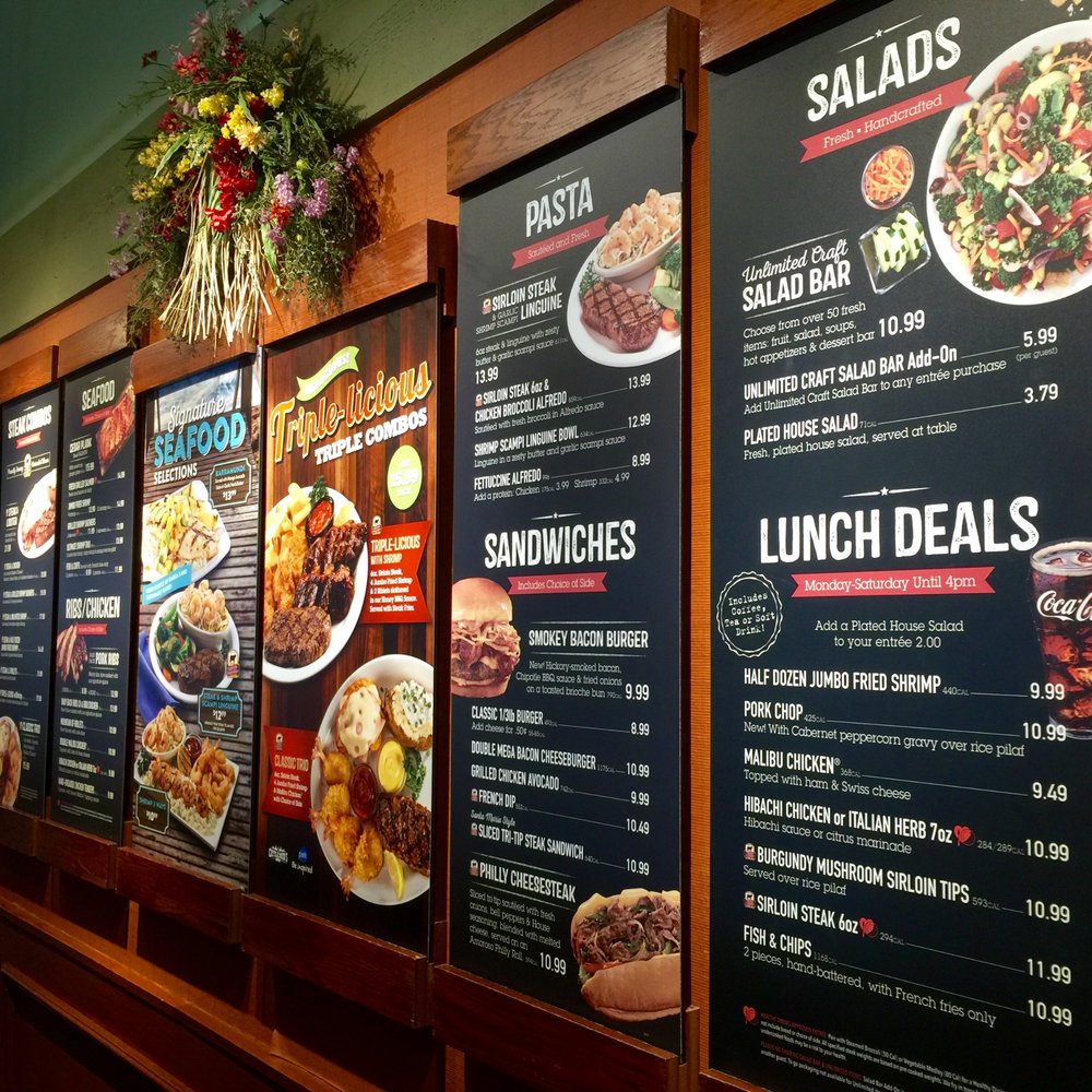 Sizzler - Menu board. Nicely done! - Steakhouses Near Me - West Covina, California Sizzler - Menu board. Nicely done! - Steakhouses Near Me - West Covina, California