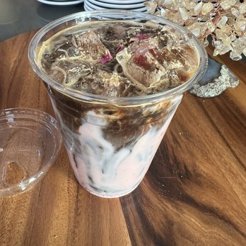 Coffeegraph - Iced Mon Cherie Amaretto with espresso (seasonal) - Coffee & Tea Near Me - Denver, Colorado
