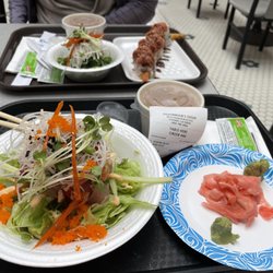 Sashimi salad miso soup
