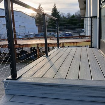 Edition N&E Construction - Built new decks with trex composite decks and wires railing. - Handyman Near Me Edition N&E Construction - Built new decks with trex composite decks and wires railing. - Handyman Near Me