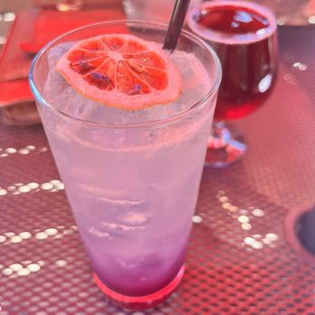 Main Street Tap House - Lavender lemonade cocktail and dark cherry cider - New American Near Me - Placerville, California Main Street Tap House - Lavender lemonade cocktail and dark cherry cider - New American Near Me - Placerville, California