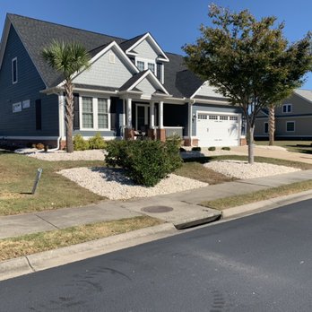 SC Palmetto Cutz - If you are interested if having SC river rock installed. Give us a call for a free estimate! - Landscaping Near Me SC Palmetto Cutz - If you are interested if having SC river rock installed. Give us a call for a free estimate! - Landscaping Near Me