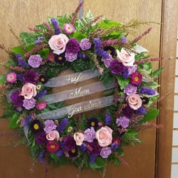 Bluebird Flowers & Gifts - Wreath for a funeral.