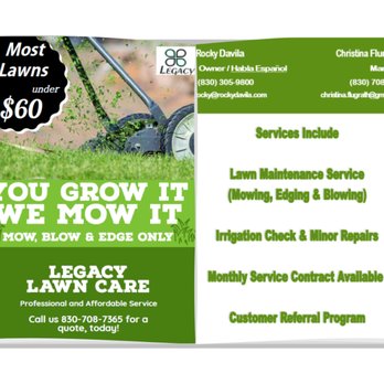 Legacy Lawn Care - Lawn care in New Braunfels - Lawn Services Near Me Legacy Lawn Care - Lawn care in New Braunfels - Lawn Services Near Me