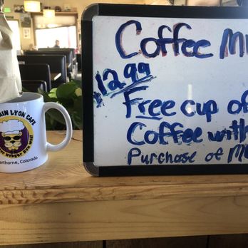 Mountain Lyon Cafe - Mugs for local coffee drinkers? Only one free cup - Breakfast & Brunch Near Me - Silverthorne, Colorado