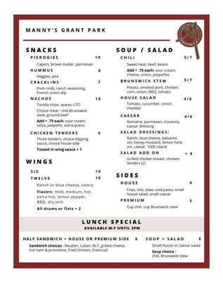 Menu photo 3 Manny's Grant Park Atlanta, GA