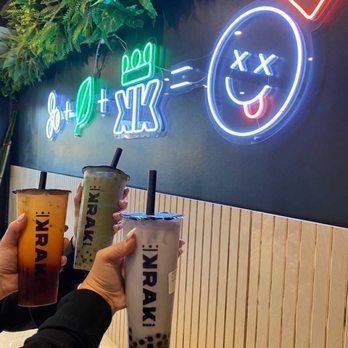 Krak Boba - 11. Thai Milk Tea 04. Matcha Storm 03. Taro Twist - Coffee & Tea Near Me - Riverside, California