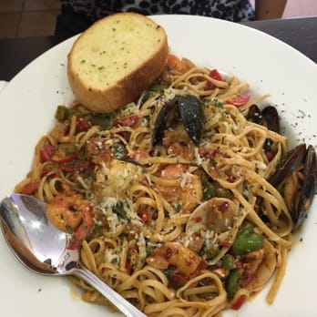 Sage Bistro - Cajun seafood pasta! Pretty good, but kinda gets old after a while because it's quite creamy - American Near Me - Alhambra, California Sage Bistro - Cajun seafood pasta! Pretty good, but kinda gets old after a while because it's quite creamy - American Near Me - Alhambra, California