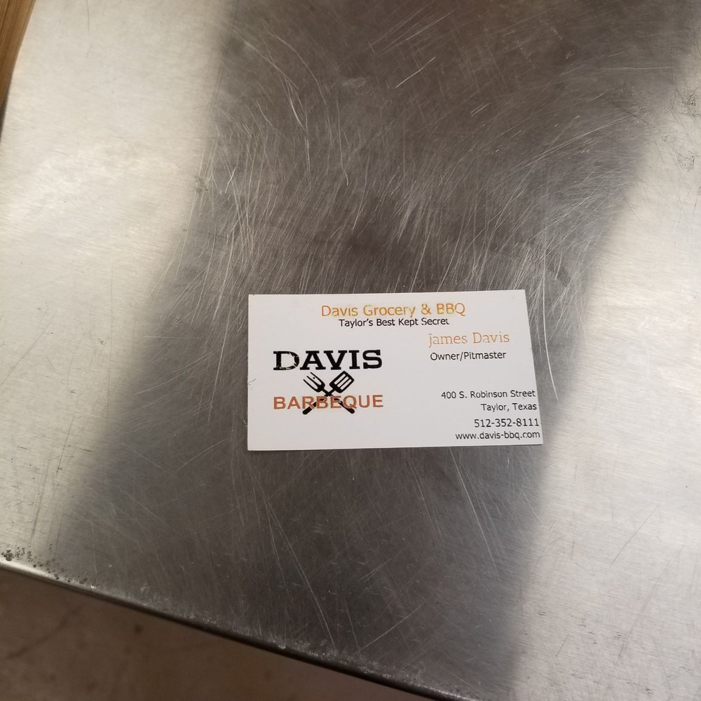 Davis Grocery and Bar-B-Q - James Davis - Barbeque Near Me - Taylor, Texas Davis Grocery and Bar-B-Q - James Davis - Barbeque Near Me - Taylor, Texas