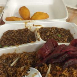 Panda Garden 2 - Lobster sauce with chicken fingers & bones ribs