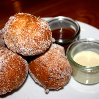 Pizzeria Toro - fried to order zeppole, vanilla custard, chocolate - Pizza Near Me - Durham, North Carolina