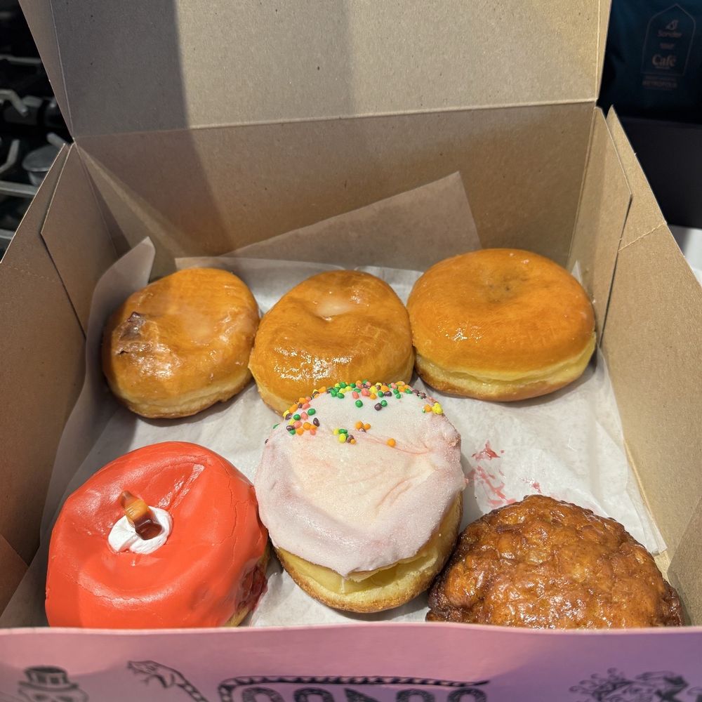Voodoo Doughnut - Cherry Cola, Braniac's Revenge, Apple Fritter & Raspberry Romeo - delicious!! - Donuts Near Me - Chicago, Illinois