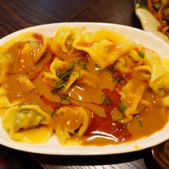 Panda Dumpling - Pork and shepherds purse wontons with peanut chilli sauce 荠菜猪肉红油炒手 AUD12 - Dumplings Near Me - Brighton, VIC Panda Dumpling - Pork and shepherds purse wontons with peanut chilli sauce 荠菜猪肉红油炒手 AUD12 - Dumplings Near Me - Brighton, VIC