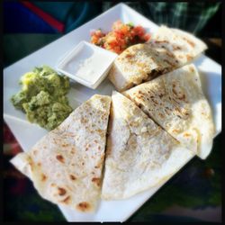 La Bamba Grill - Chicken quesadilla (cheese, guacamole, pico de gallo, sour cream)
