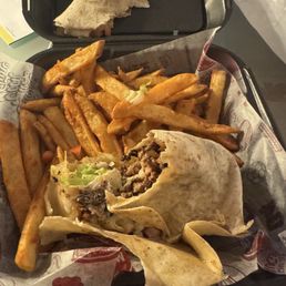 Philly wrap thrown together. Philly wrap thrown together.
