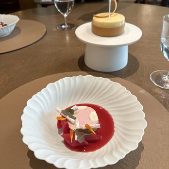 Quince - rhubarb dessert, birthday cake - French Near Me - San Francisco, California