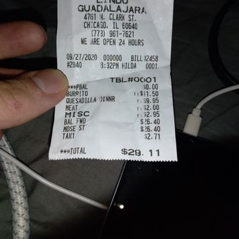 Lindo Guadalajara - This is proof of them stealing my money - Mexican Near Me - Chicago, Illinois Lindo Guadalajara - This is proof of them stealing my money - Mexican Near Me - Chicago, Illinois