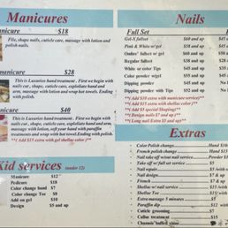 Menu prices as of 4/2025 Menu prices as of 4/2025