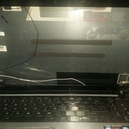 1. Same Cracked Screen (worse than it was) 2.Missing LCD 3. He losted my orginal AC Adapter 4. Drilled Holes 1. Same Cracked Screen (worse than it was) 2.Missing LCD 3. He losted my orginal AC Adapter 4. Drilled Holes