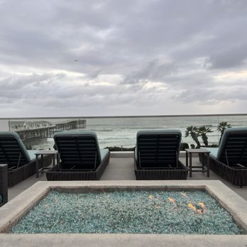 Tower 23 - Fireside view from patio. - San Diego, CA