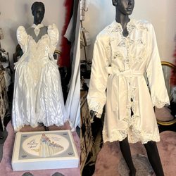 Creative Bee Tailoring and Designs  - Her mother's wedding dress into her get ready robe for the wedding day ‍