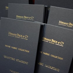 Herman Bros & Co. - House Fabric Collection - Wonderful Collection of 100% Australian Merino wools ranging from Super 110s to Super 150's.