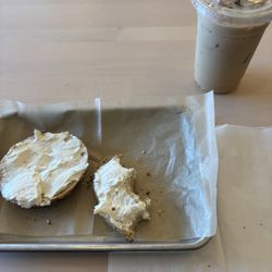 Native Bagel Company - Everything bagel w cream cheese!