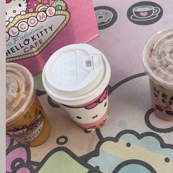 Hello Kitty Cafe - Iced Coffee, Carmel Latte, Chocolate Milk - Desserts Near Me - Las Vegas, Nevada