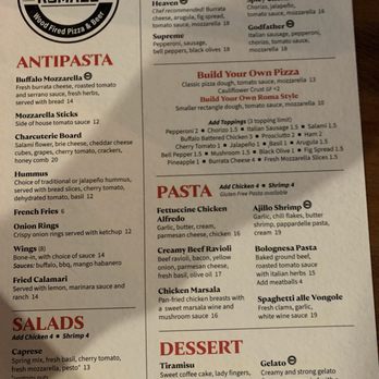 Roma23 - Menu - Pizza Near Me - Tolleson, Arizona