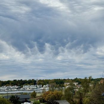 Hanson Hill Waterfront Grill - View of Montague from the deck - American Near Me - Whitehall, Michigan