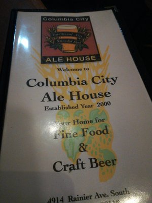 Menu photo 1 Columbia City Ale House Seattle, WA Menu photo 1 Columbia City Ale House Seattle, WA