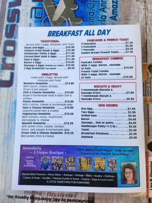 Menu photo 2 Crosswinds Restaurant - Payson Airport Payson, AZ