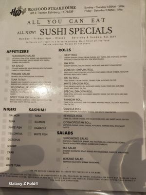Menu photo 3 HW Seafood Steakhouse Edinburg, TX Menu photo 3 HW Seafood Steakhouse Edinburg, TX